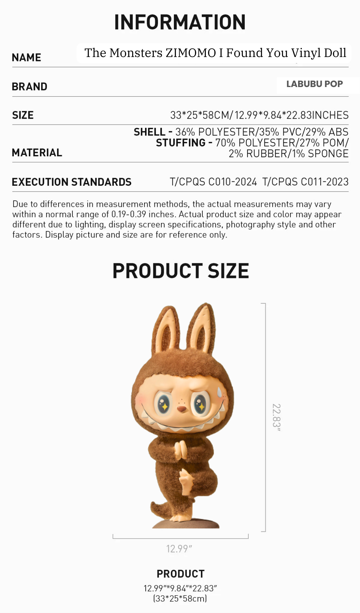 POP MART The Monsters Labubu and Zimomo I Found You Collectible Vinyl Doll